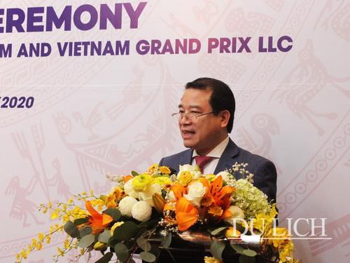 Phó Tổng cục trưởng TCDL Hà Văn Siêu phát biểu tại lễ ký thỏa thuận hợp tác